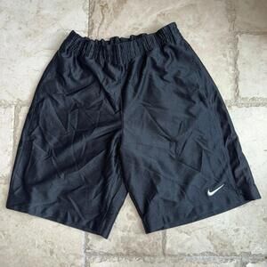 Nike Basketball Shimmer Dazzle Black Hoop Shorts Mens MD Vintage Y2K 90s Rare